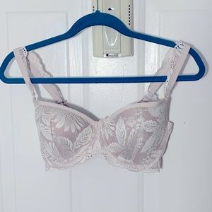 Aerie Bra 34E (2D) Underwire Lightly Padded Nylon Cups Mauve